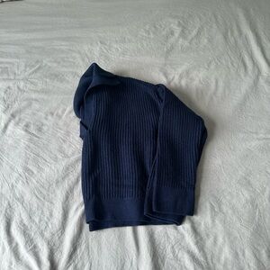 Abercrombie preppy notch neck polo sweater